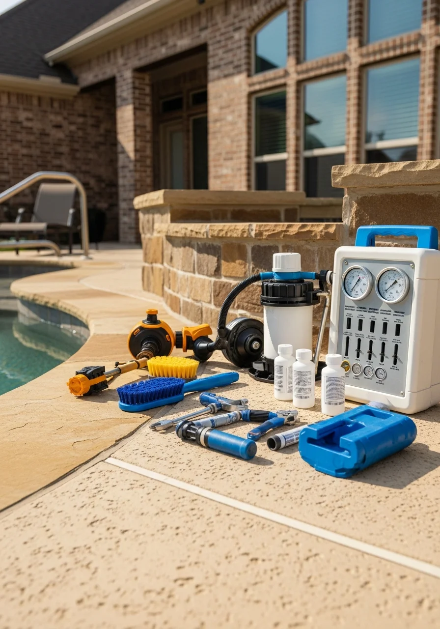 Close-up of skilled technician performing detailed work on a Dallas home exterior.