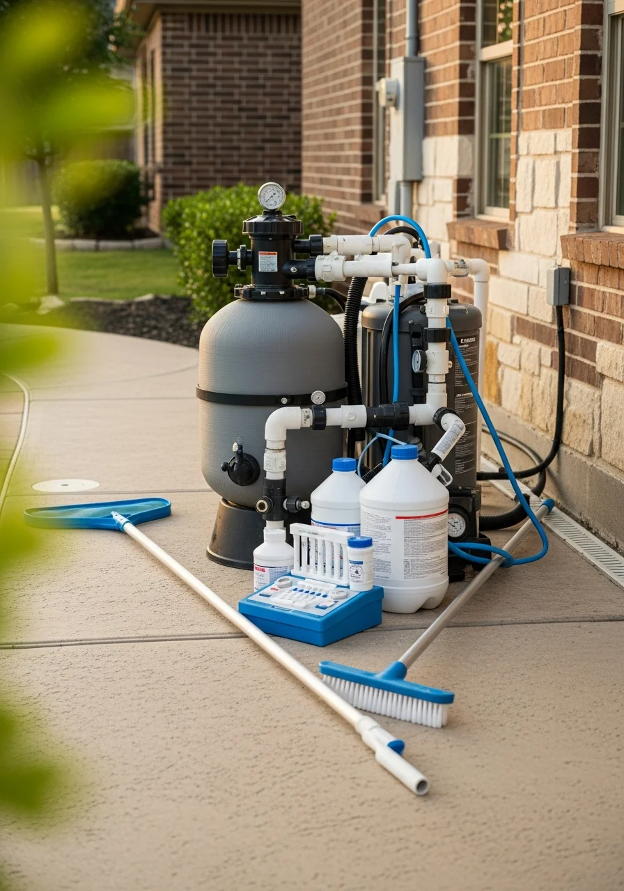 Technician performing detailed work on a McKinney home with professional precision.
